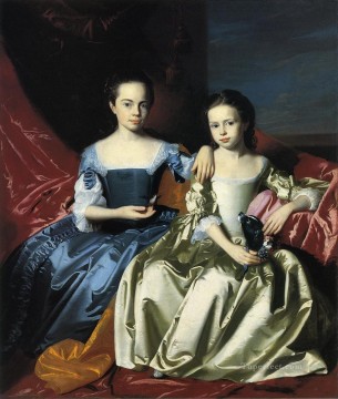 Royal Pintura al %C3%B3leo - Mary y Elizabeth Royall retrato colonial de Nueva Inglaterra John Singleton Copley